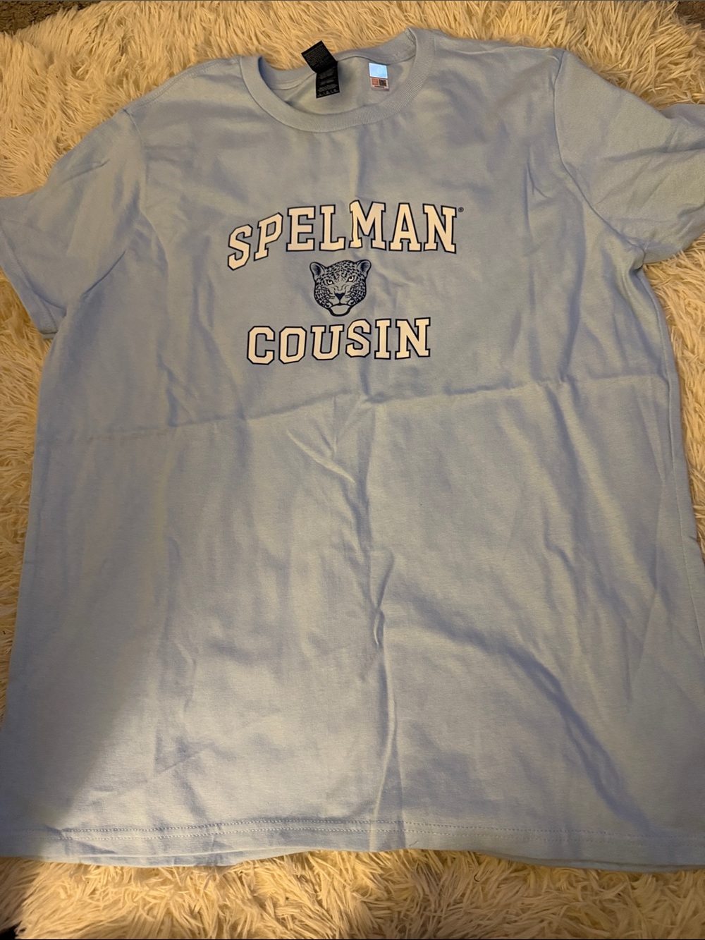 🆕Spelman Cousin Light Blue Graphic Tee